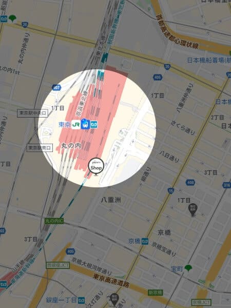Ploom Shop 東京駅グランルーフ店の地図
